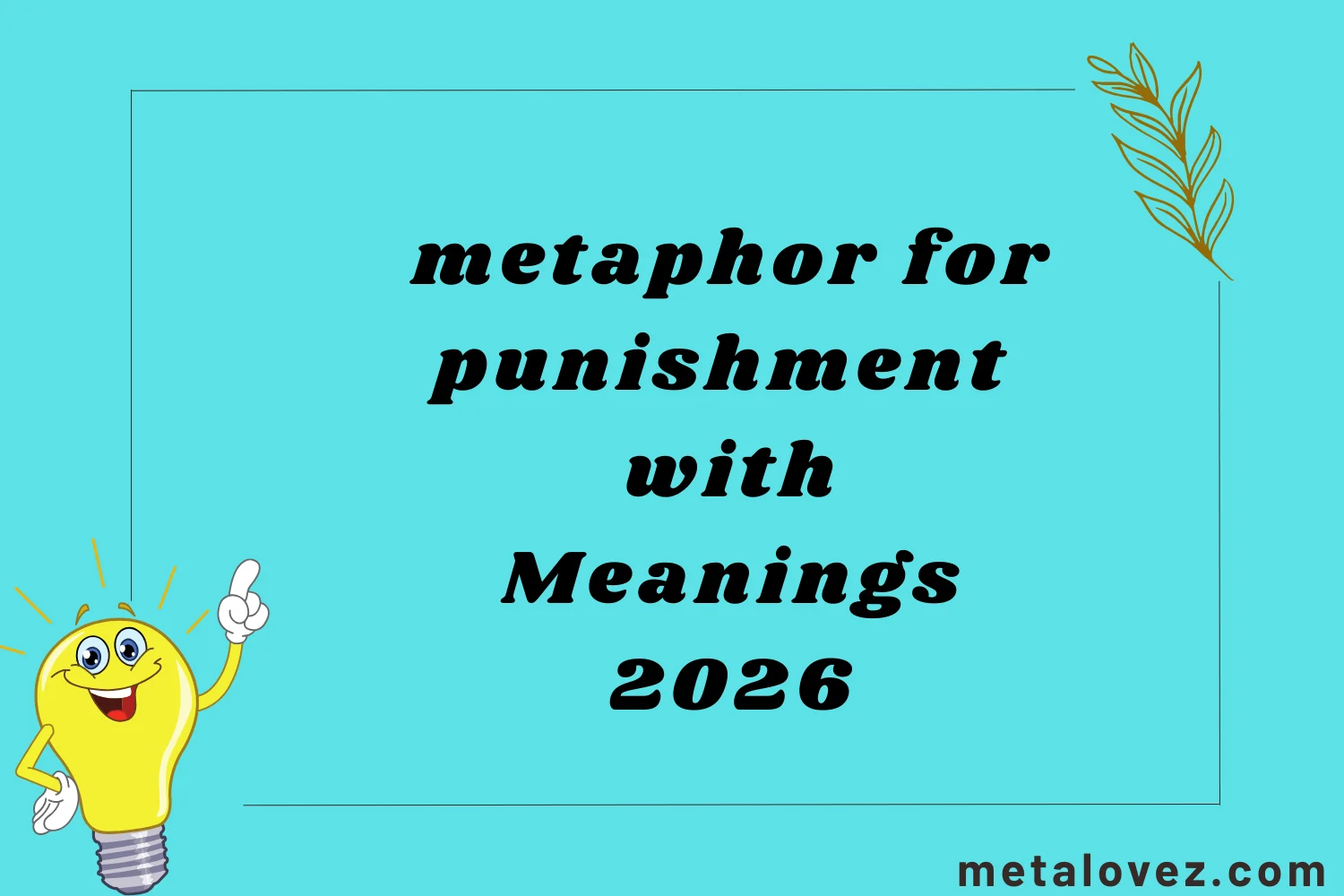 metaphor for punishment