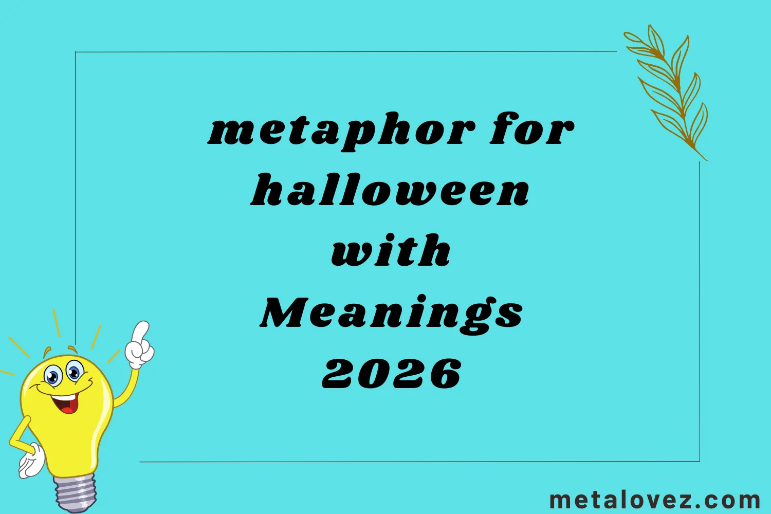 metaphor for halloween