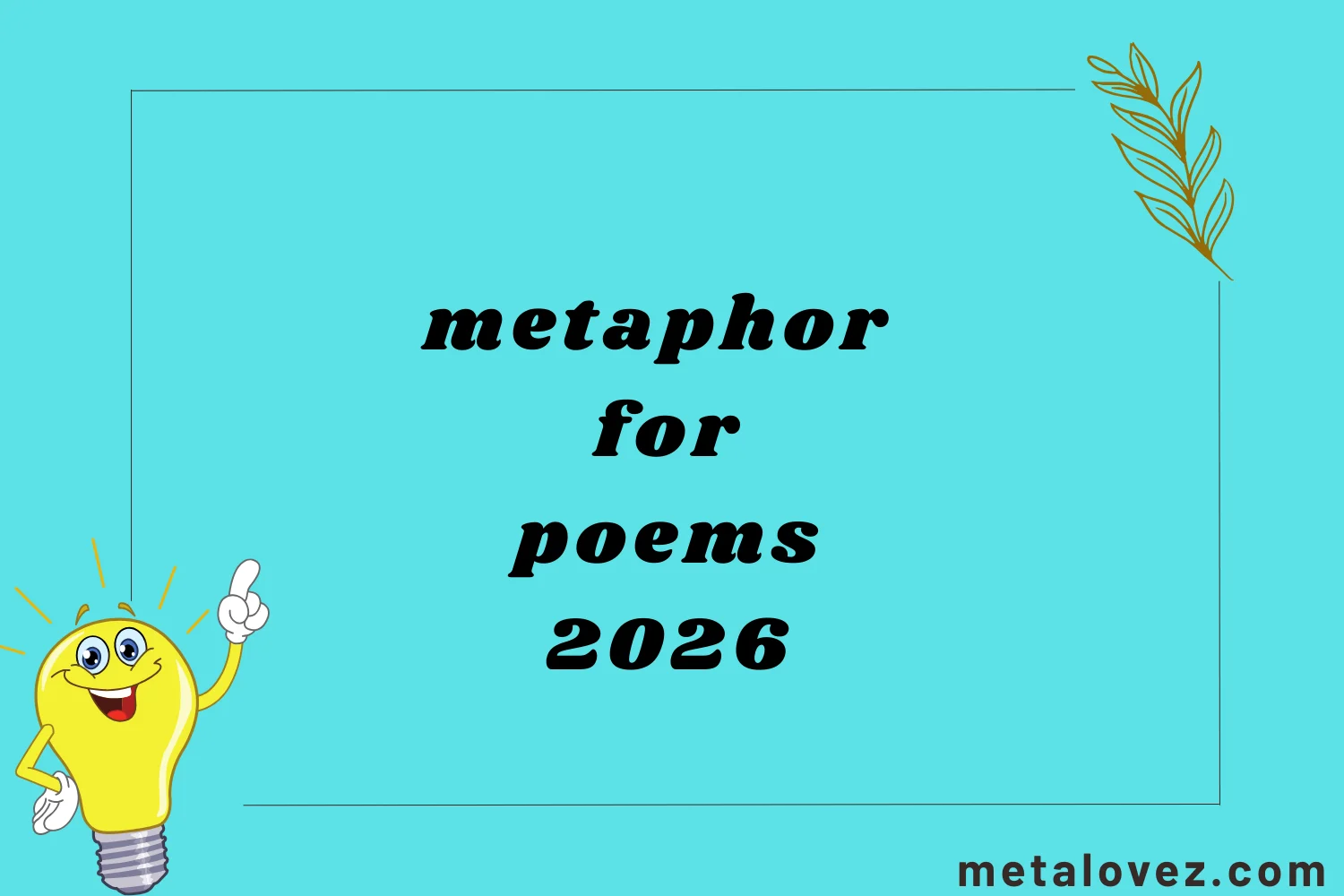 metaphor for poems