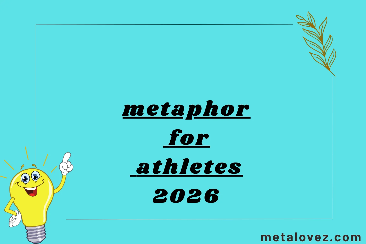 metaphor for athletes