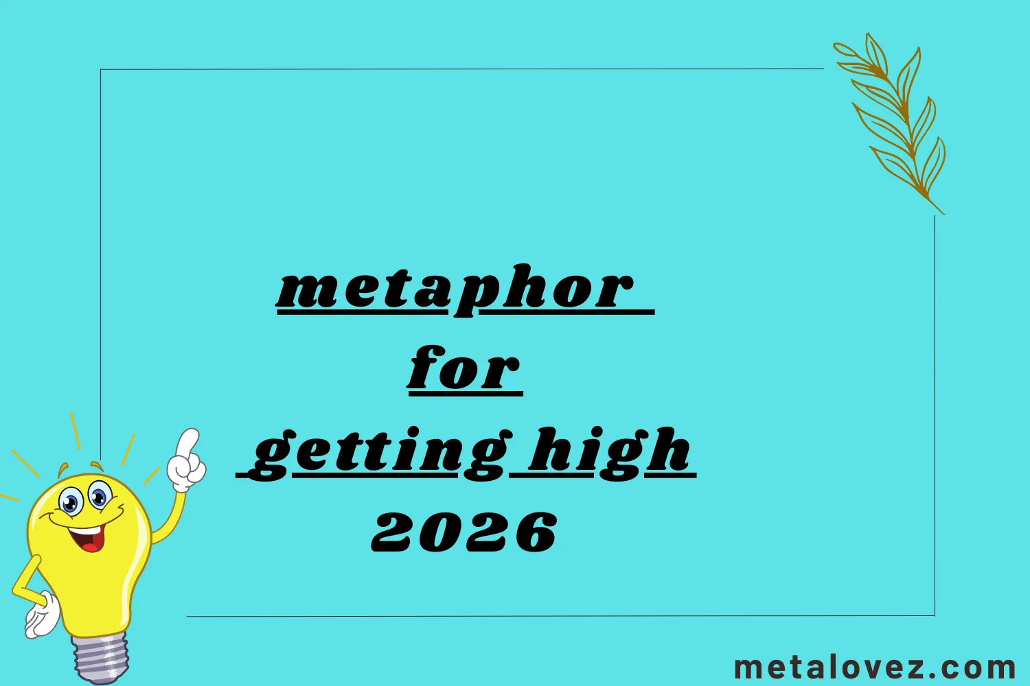 metaphor for getting high